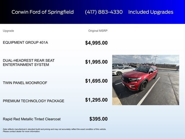 Used 2021 Ford Explorer ST w/ Equipment Group 401A image 5