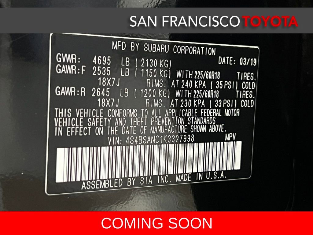 Used 2019 Subaru Outback 2.5i Limited image 43