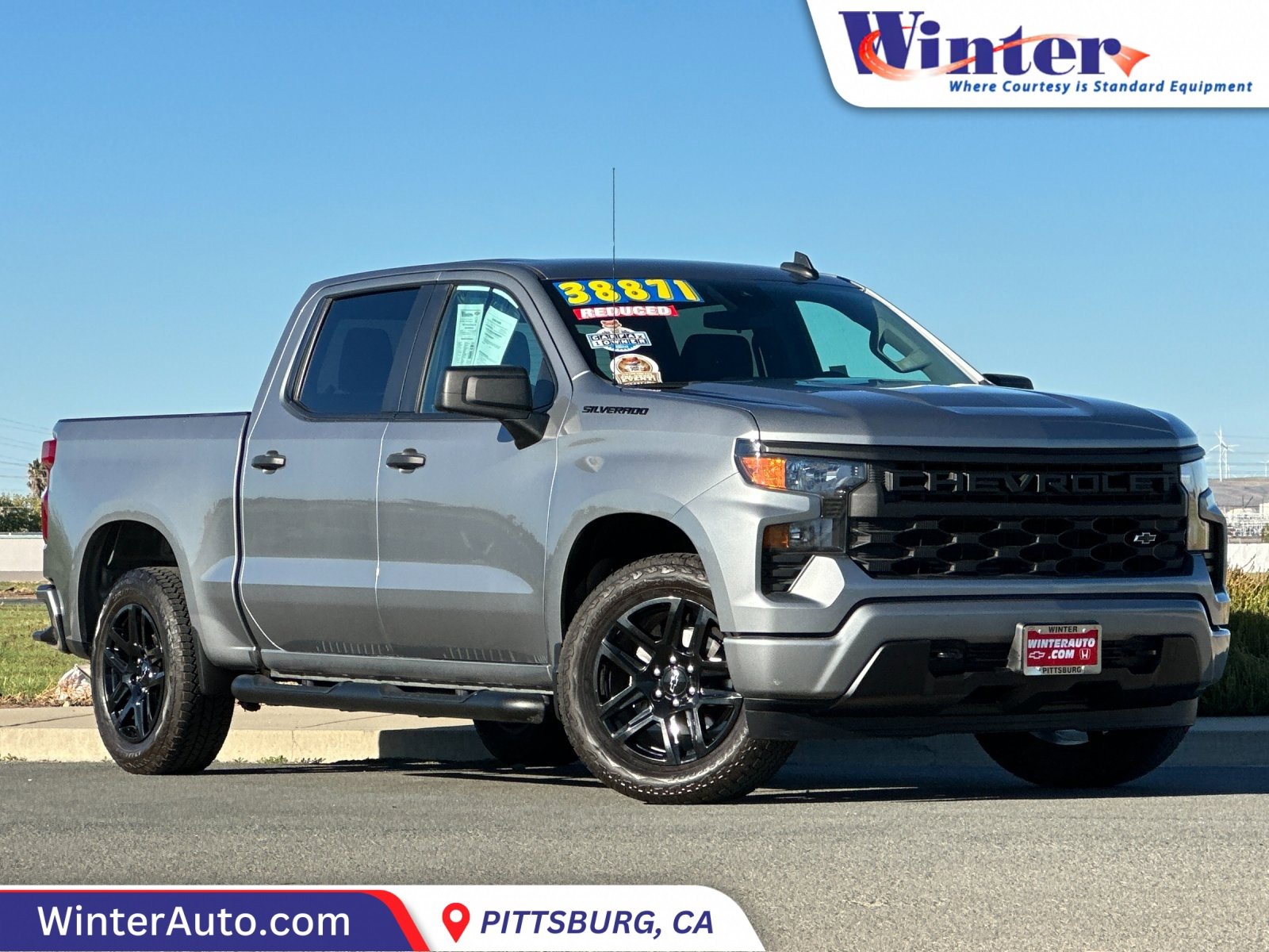 Used 2024 Chevrolet Silverado 1500 Custom w/ Turbomax Blackout Package