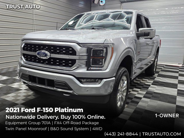 Used 2021 Ford F150 Platinum w/ Equipment Group 701A High AWD/4WD image 1