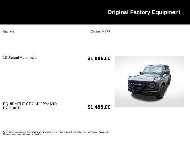 Used 2023 Ford Bronco Black Diamond AWD/4WD image 4