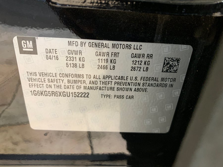 Used 2016 Cadillac CT6 Premium Luxury w/ Active Chassis Package AWD/4WD image 64