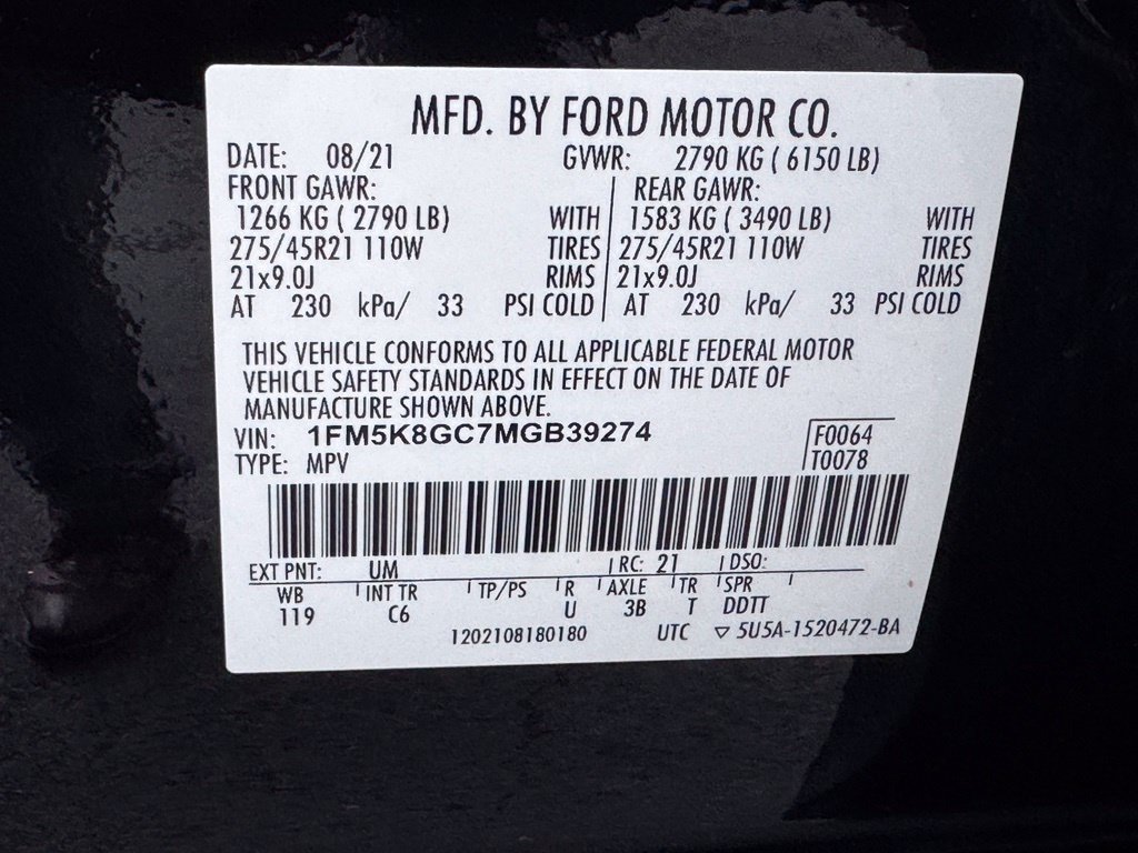 Used 2021 Ford Explorer ST w/ Equipment Group 401A AWD/4WD image 51