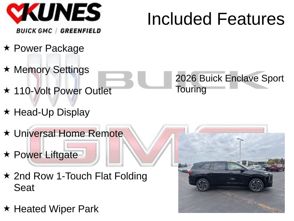 New 2026 Buick Enclave Sport Touring w/ Power Package image 3