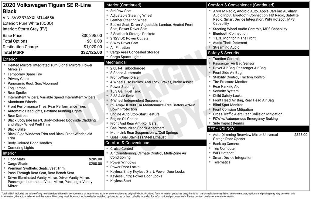 Used 2020 Volkswagen Tiguan SE R-Line image 5