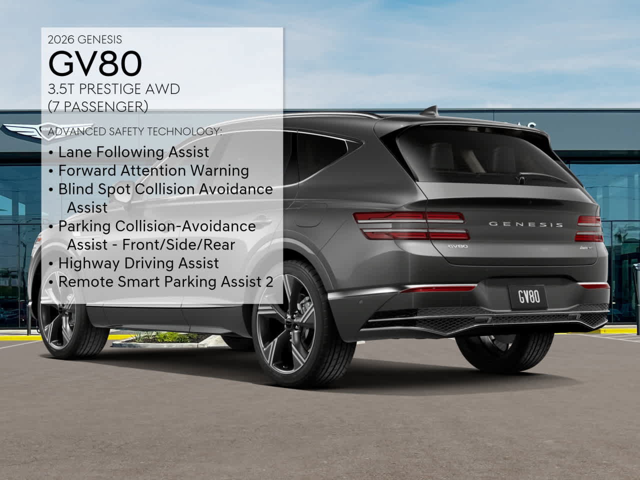 New 2026 Genesis GV80 3.5T Prestige AWD/4WD image 7