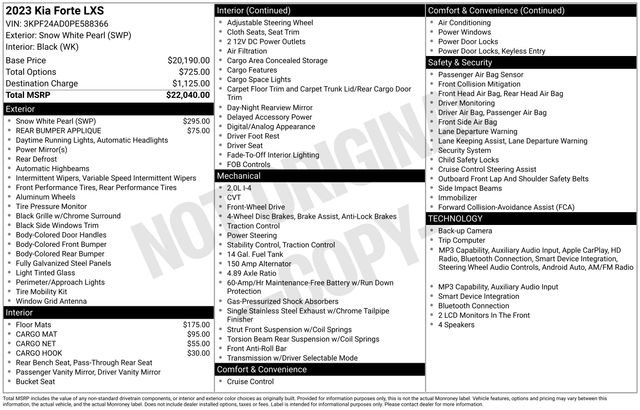 Used 2023 Kia Forte LXS image 26