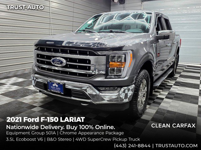 Used 2021 Ford F150 Lariat AWD/4WD image 1