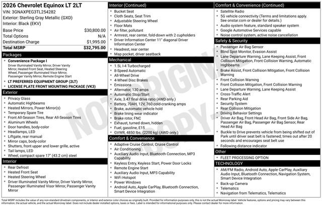 Used 2026 Chevrolet Equinox LT AWD/4WD image 6