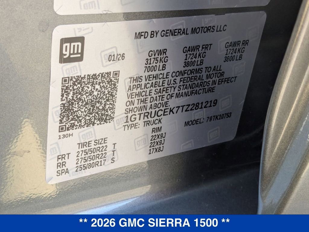 New 2026 GMC Sierra 1500 Elevation w/ Elevation Select Package AWD/4WD image 37