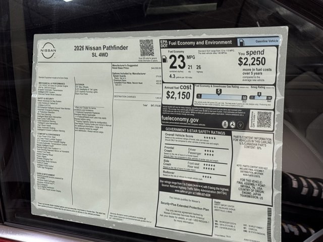 New 2026 Nissan Pathfinder SL AWD/4WD image 5