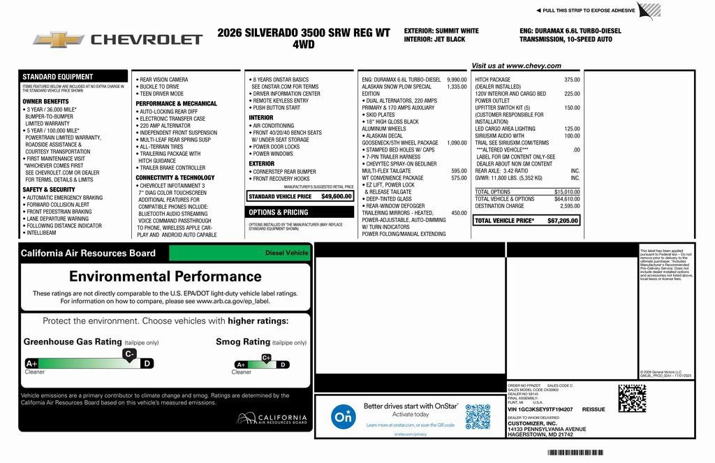 New 2026 Chevrolet Silverado 3500 W/T image 5