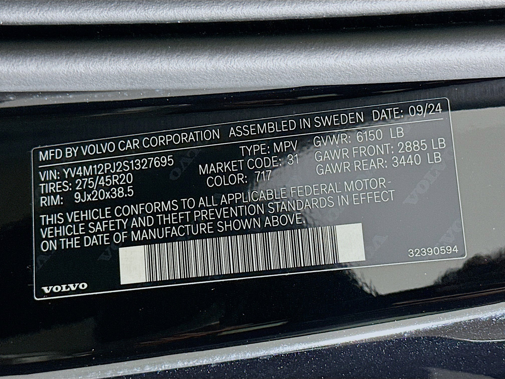 Used 2025 Volvo XC90 B5 Core w/ Protection Package AWD/4WD image 12