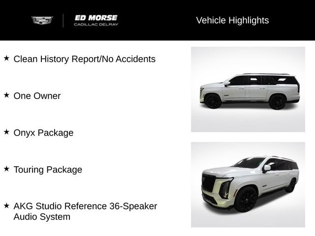 Used 2025 Cadillac Escalade ESV V w/ LPO, ONYX Package image 31