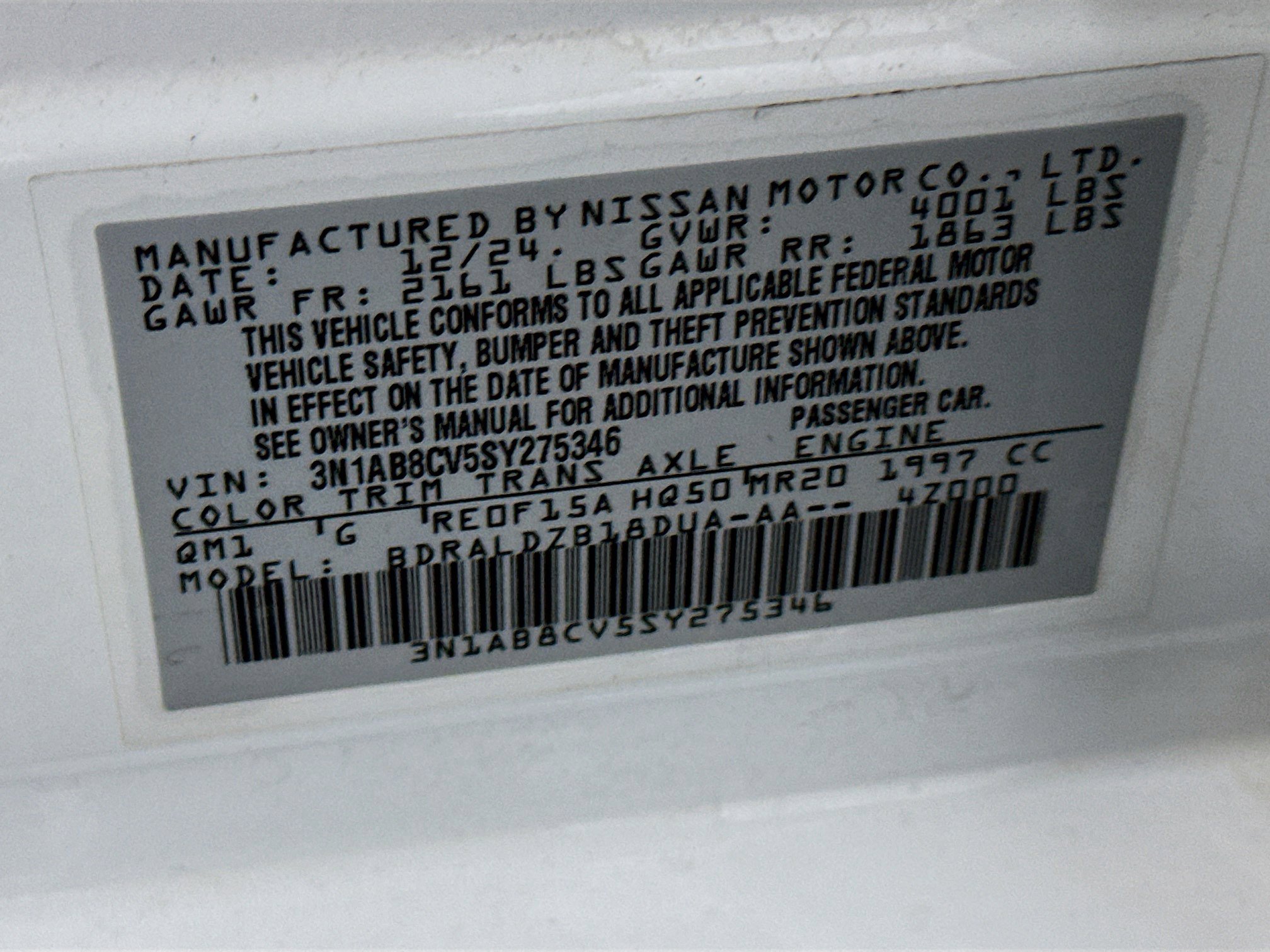 Used 2025 Nissan Sentra SV image 12