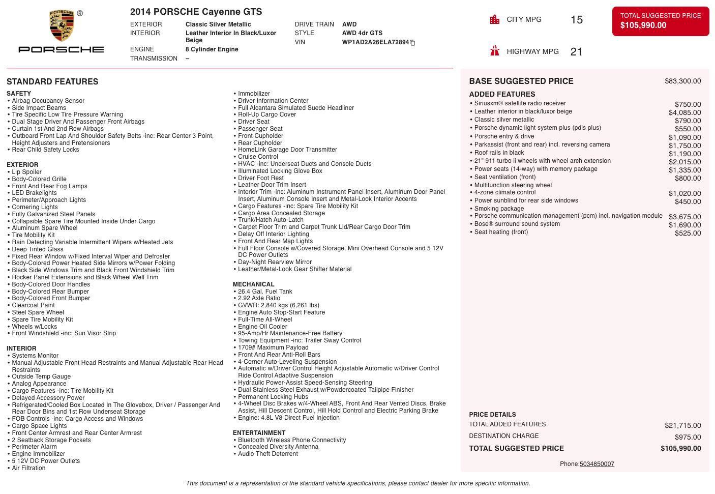 Used 2014 Porsche Cayenne GTS image 11