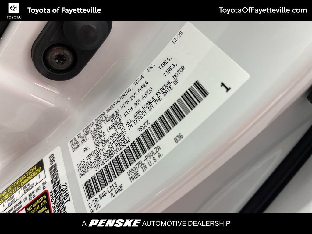 New 2026 Toyota Tundra Limited image 25