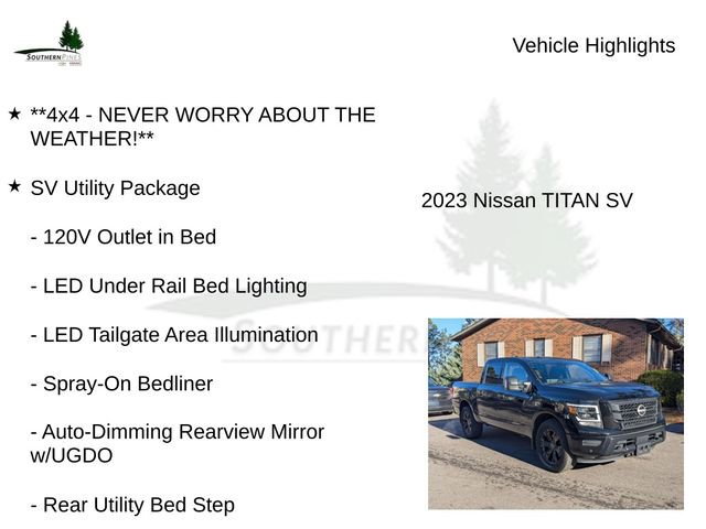 Used 2023 Nissan Titan SV w/ SV Convenience Package image 8