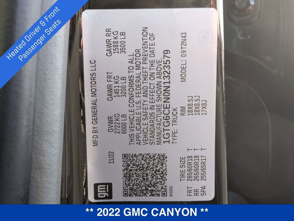 Certified 2022 GMC Canyon Elevation w/ Elevation Premium Package image 40