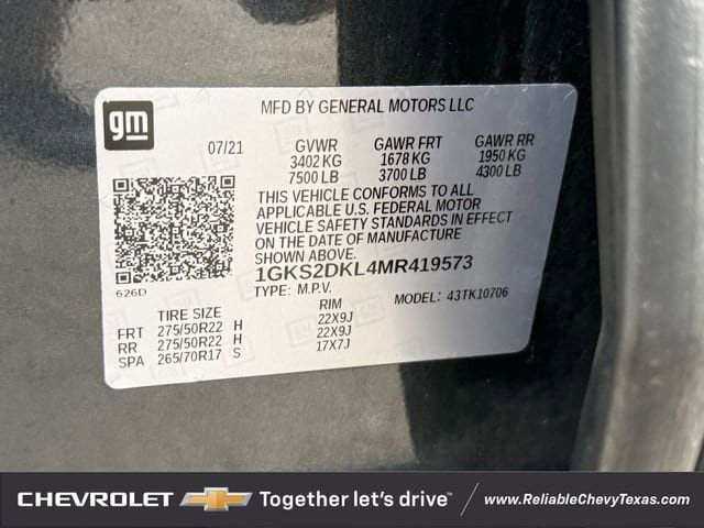 Used 2021 GMC Yukon Denali w/ Advanced Technology Package AWD/4WD image 39
