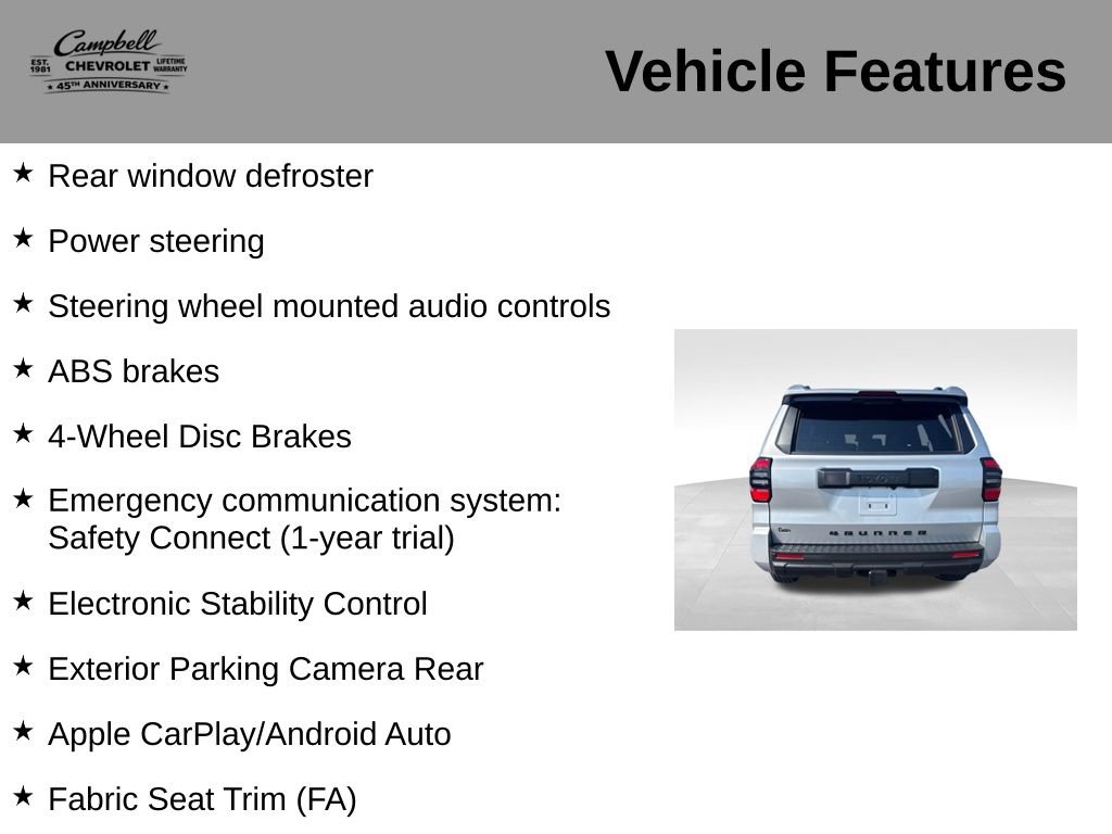 Used 2025 Toyota 4Runner SR5 AWD/4WD image 5