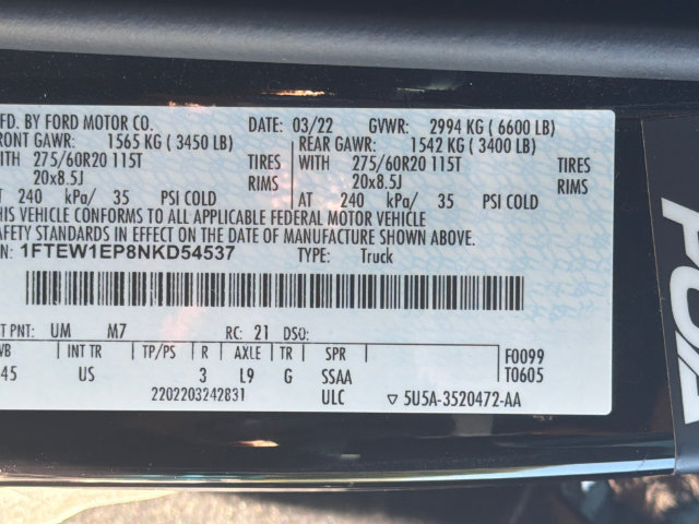 Used 2022 Ford F150 XLT w/ Equipment Group 302A High AWD/4WD image 35