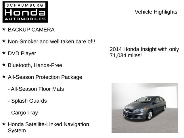 Used 2014 Honda Insight EX image 7