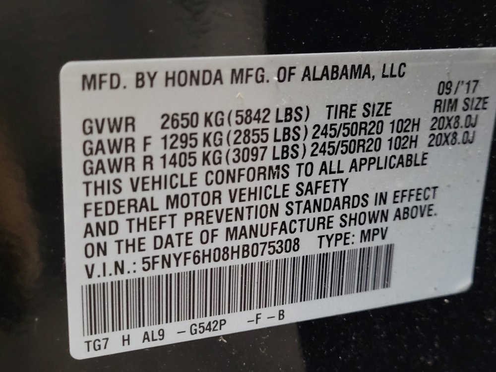 Used 2017 Honda Pilot Elite image 33