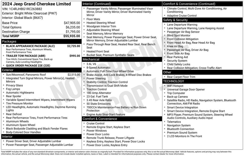 Certified 2024 Jeep Grand Cherokee Limited w/ Black Appearance Package AWD/4WD image 7