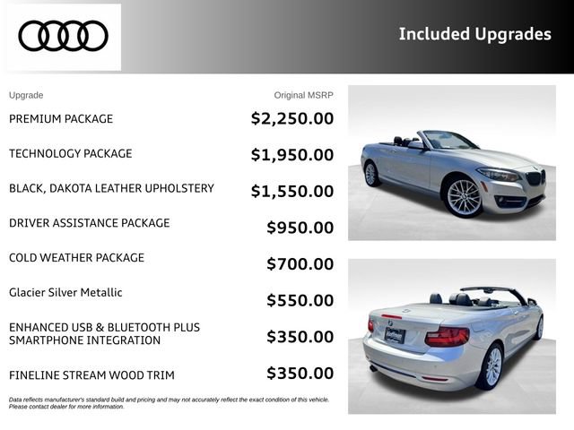 Used 2016 BMW 228i xDrive Convertible AWD/4WD image 3