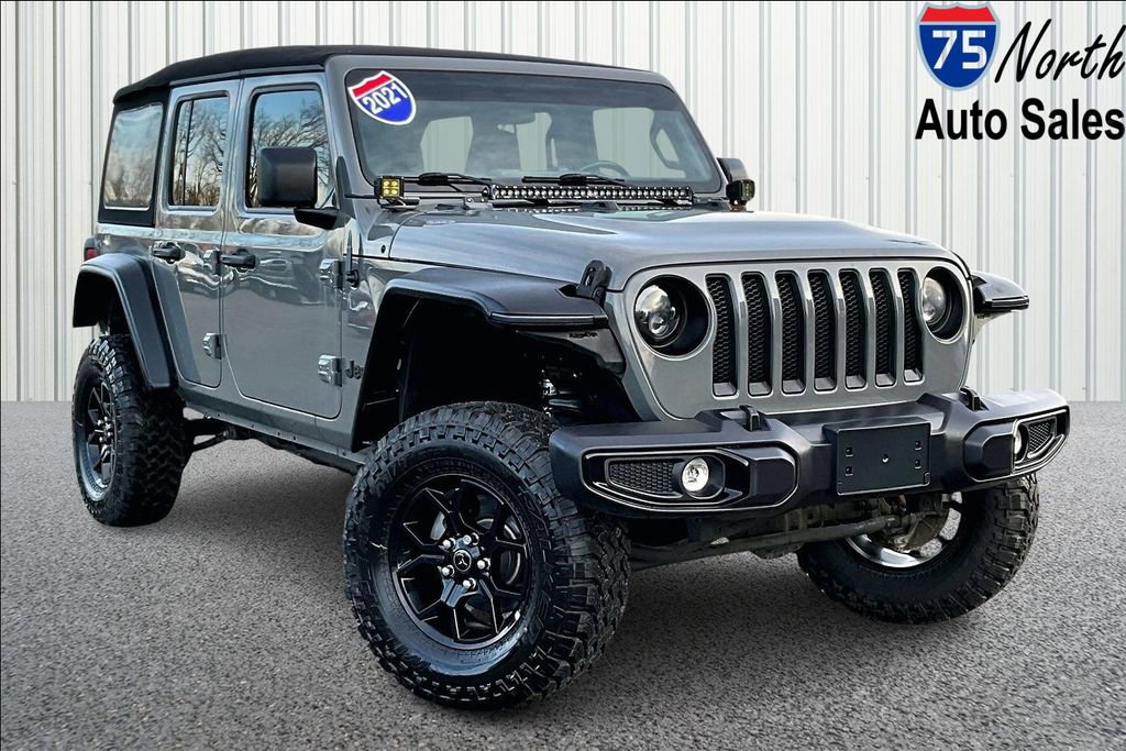 Used 2021 Jeep Wrangler Unlimited Sport w/ Technology Group AWD/4WD image 1