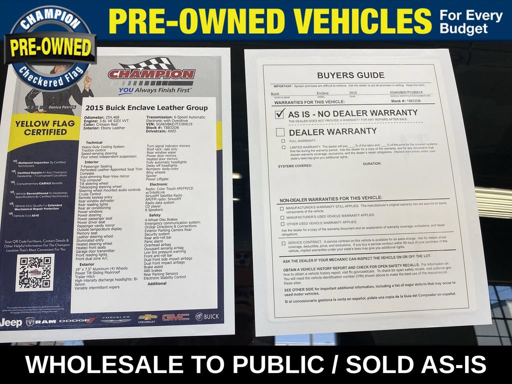 Used 2015 Buick Enclave Leather w/ Trailering Package AWD/4WD image 36