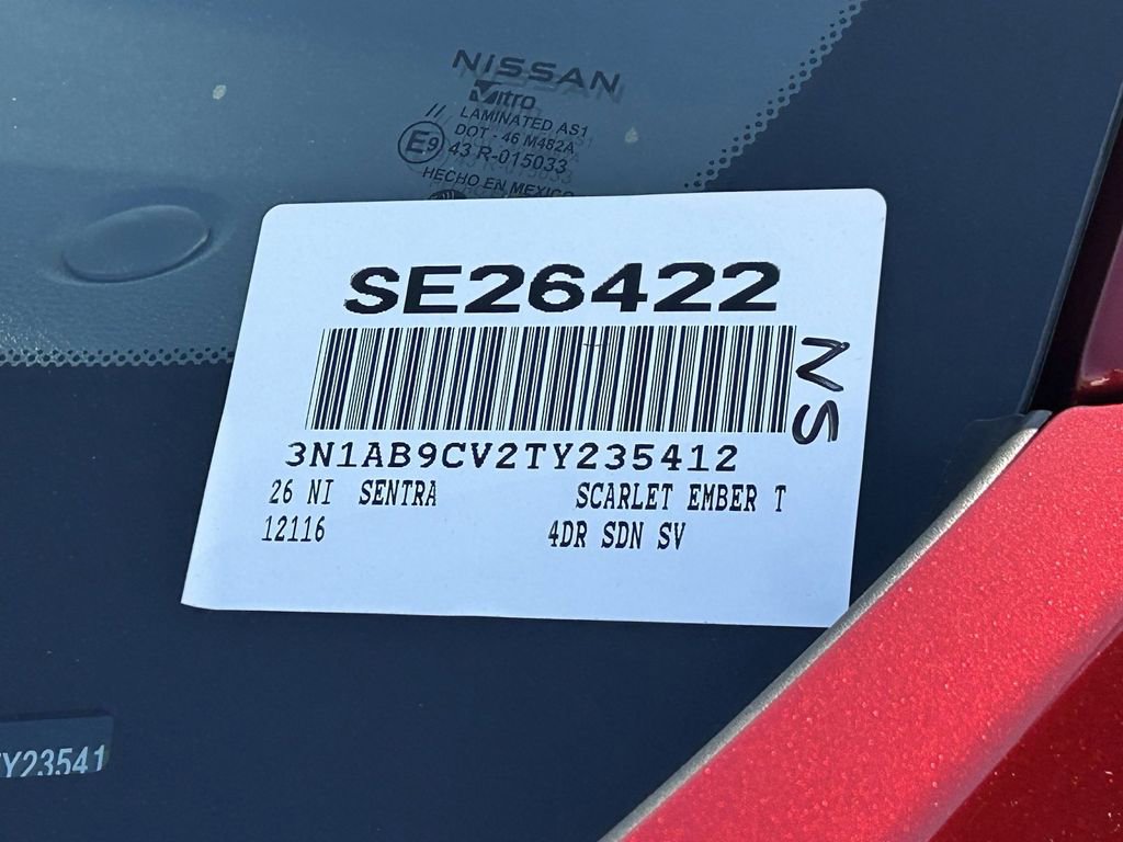 New 2026 Nissan Sentra SV w/ Floor Mat Package image 21