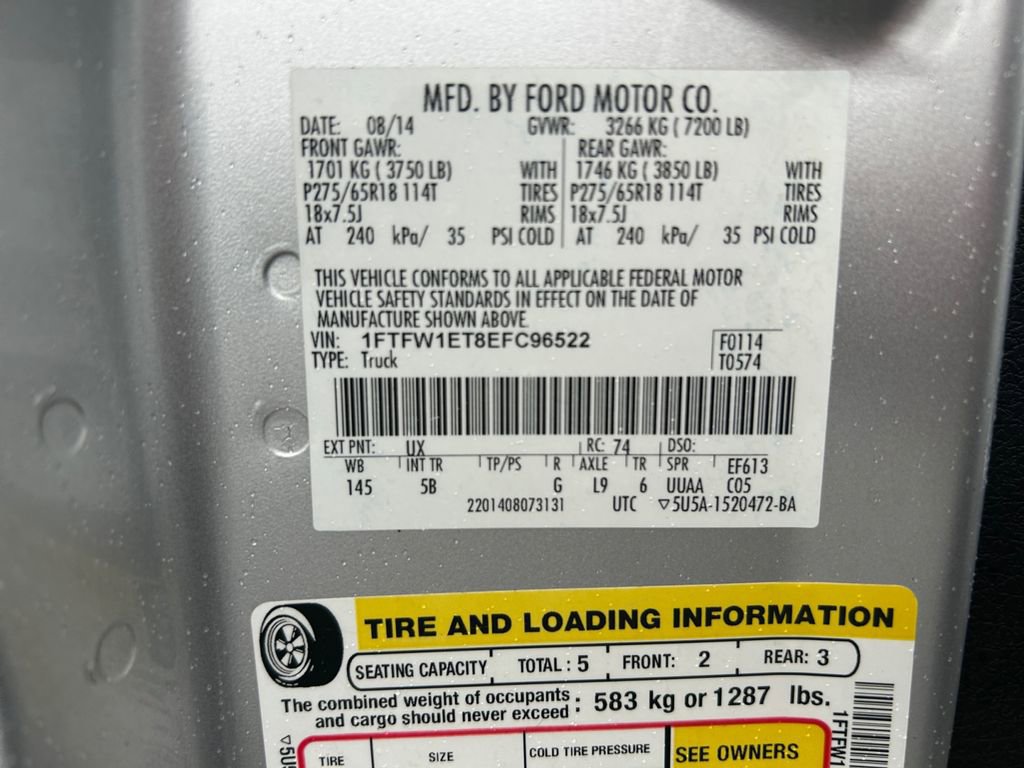 Used 2014 Ford F150 FX4 w/ Equipment Group 402A Luxury image 34