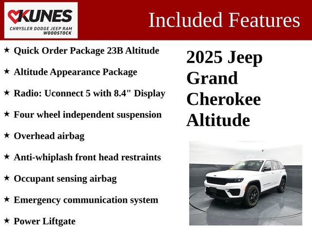 Used 2025 Jeep Grand Cherokee Altitude AWD/4WD image 3