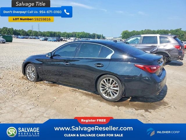 Used 2018 INFINITI Q50 Luxe w/ Essential Package (3.0T Luxe) RWD image 3
