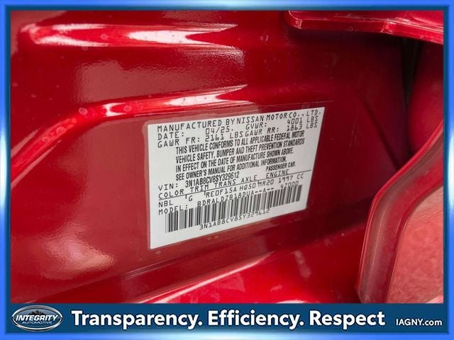 Certified 2025 Nissan Sentra SV w/ Trunk Package image 18