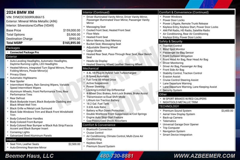 Used 2024 BMW XM AWD/4WD image 3