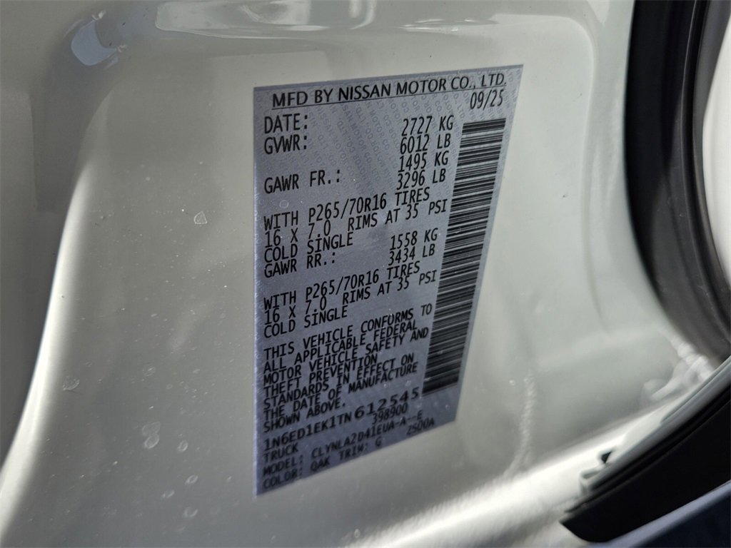 New 2026 Nissan Frontier S image 16