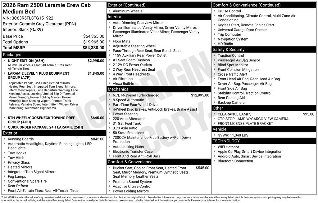 New 2026 RAM 2500 Laramie w/ Night Edition image 38