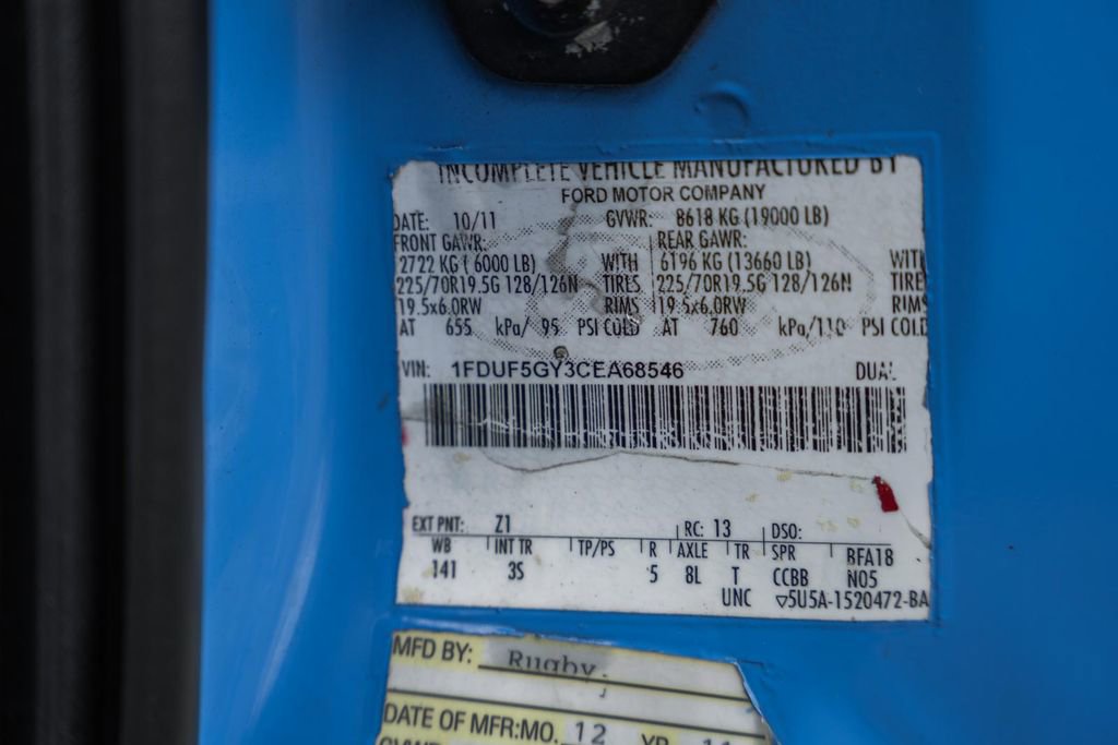 Used 2012 Ford F550 2WD Regular Cab Super Duty w/ Payload Upgrade Pkg image 38