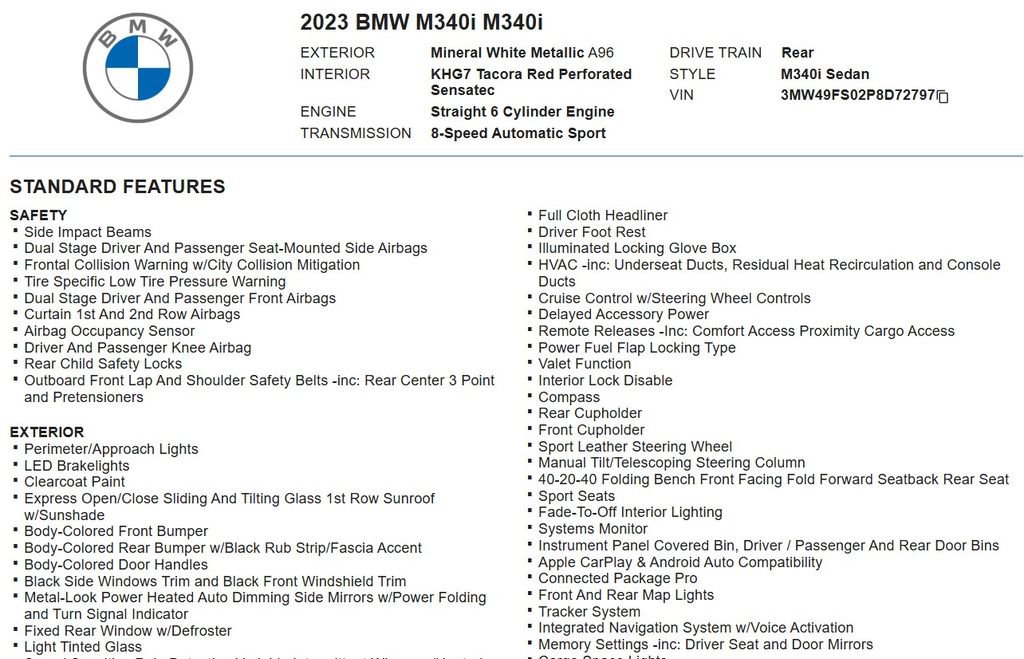 Used 2023 BMW M340i w/ Premium Package image 28