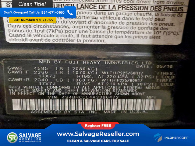 Used 2010 Subaru Outback 2.5i Premium image 16