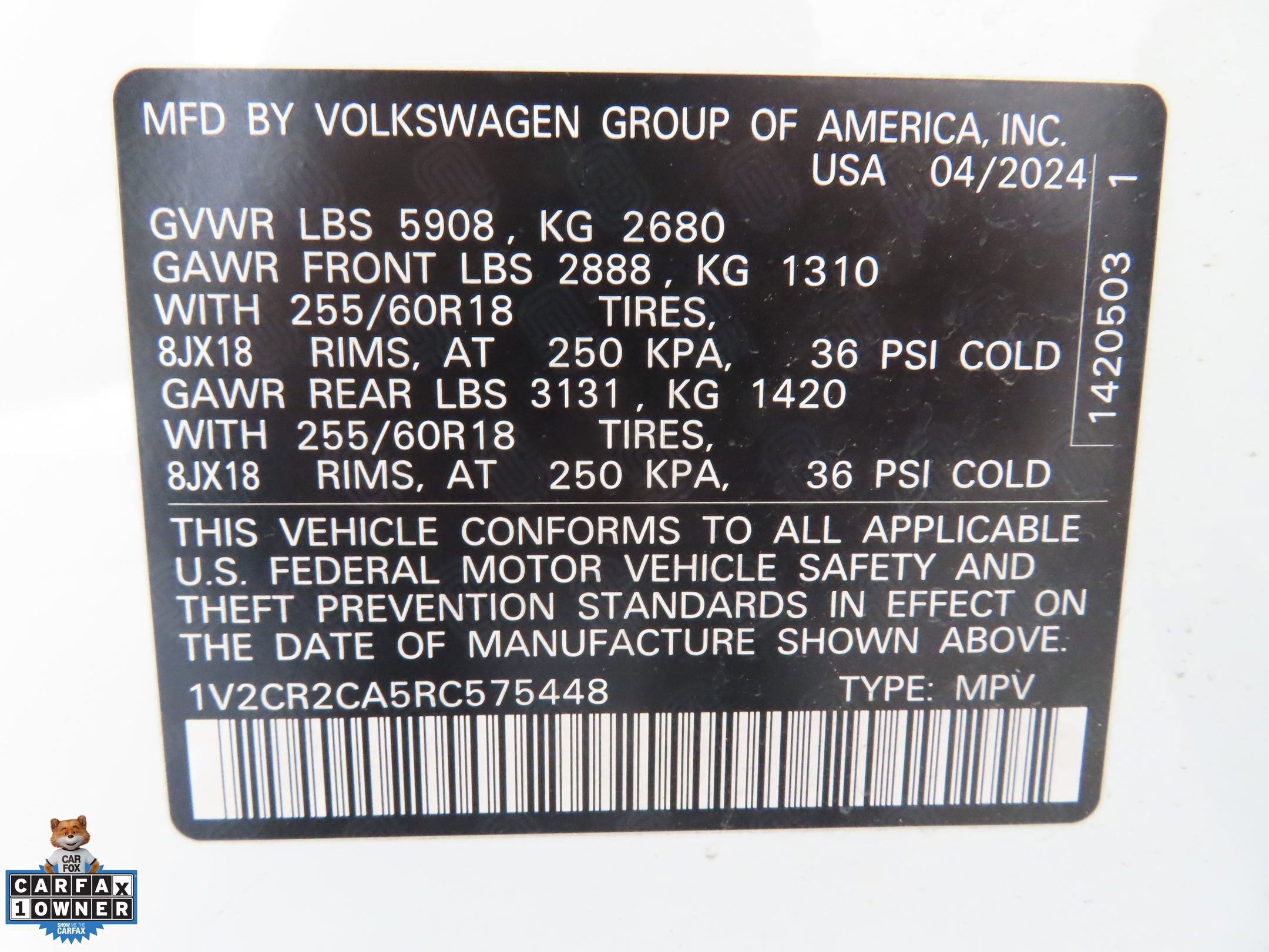 Used 2024 Volkswagen Atlas Peak Edition SE AWD/4WD image 29
