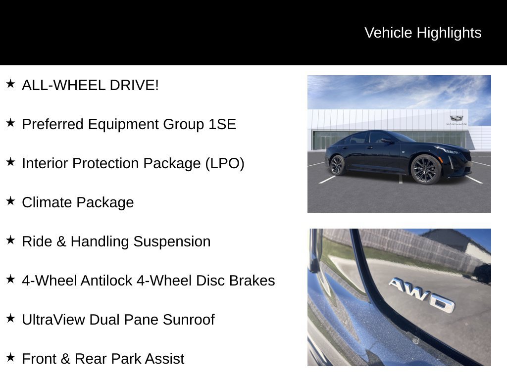 Certified 2024 Cadillac CT5 Sport w/ Climate Package AWD/4WD image 10