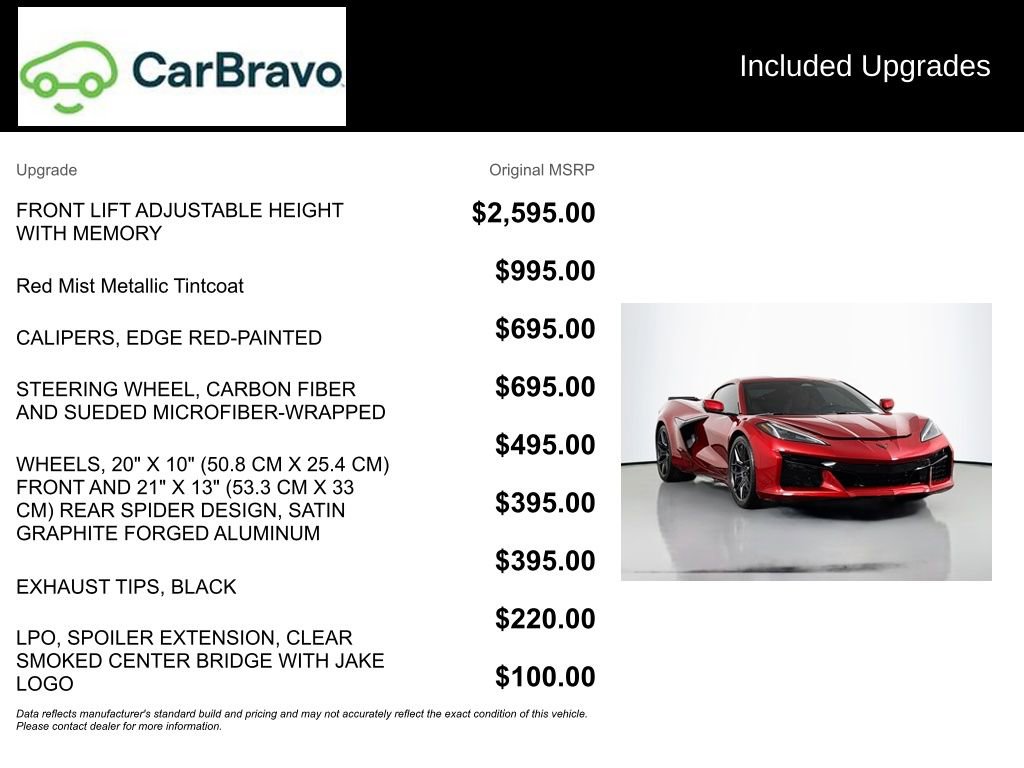 Used 2024 Chevrolet Corvette Z06 w/ Battery Protection Package image 16