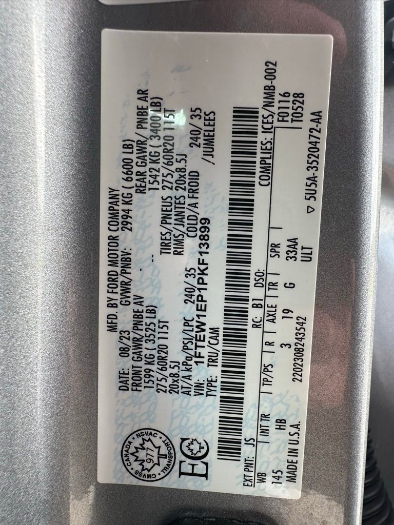 Used 2023 Ford F150 Lariat w/ Equipment Group 502A High image 29