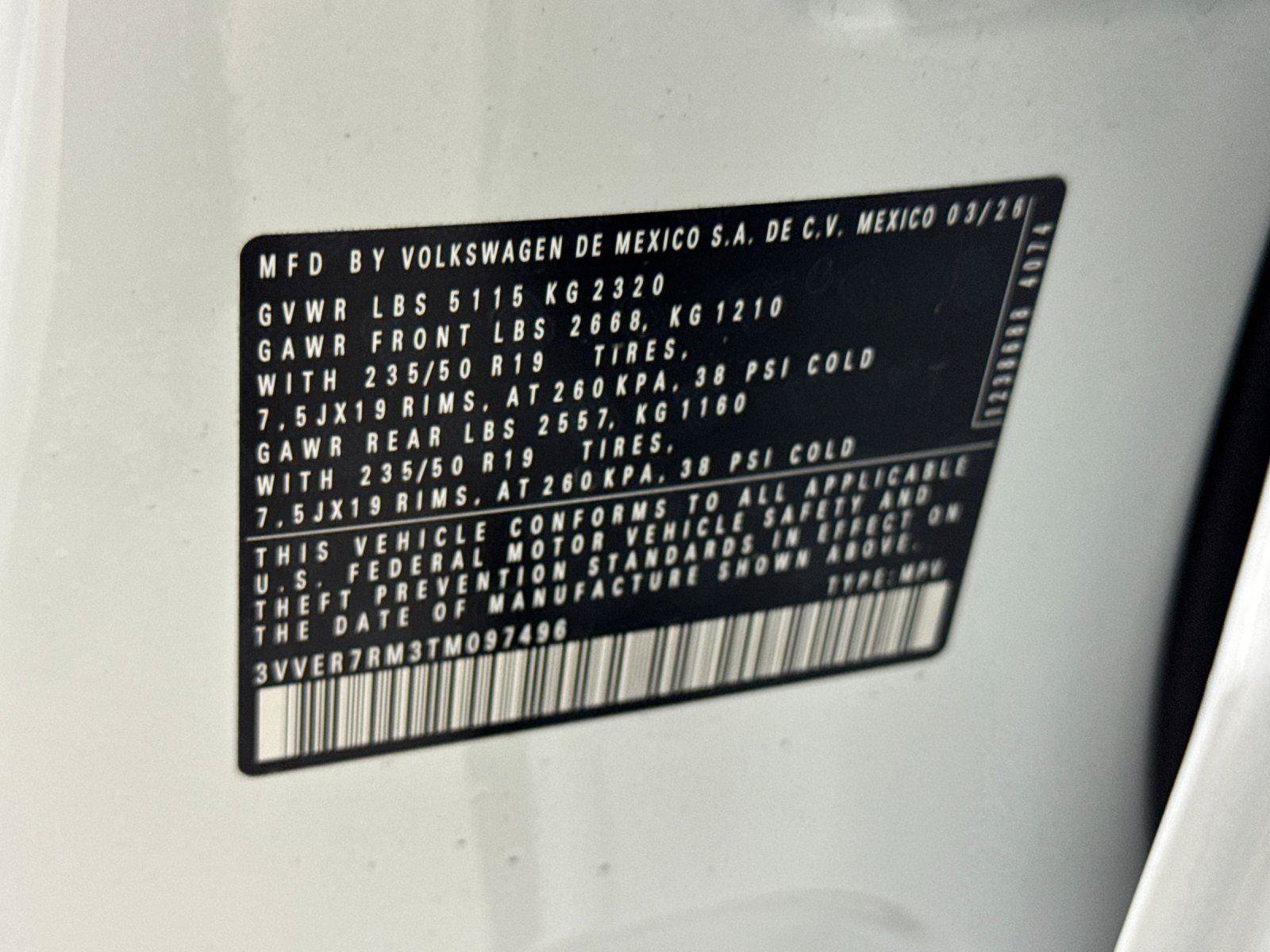 New 2026 Volkswagen Tiguan SE AWD/4WD image 27