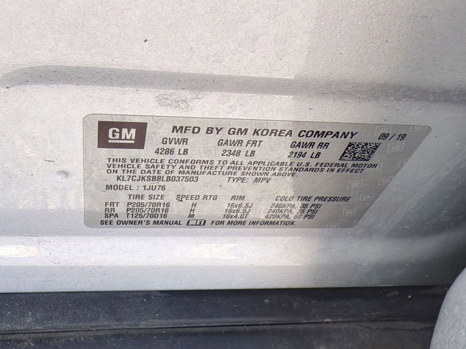 Used 2020 Chevrolet Trax LS w/ Tint and Cruise Package FWD image 21