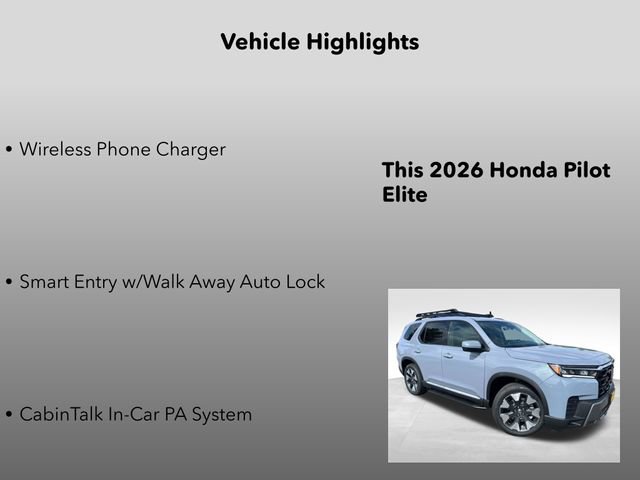 New 2026 Honda Pilot Elite image 25